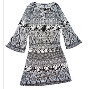 Women's White House Black Market Dress Size 10 Black White